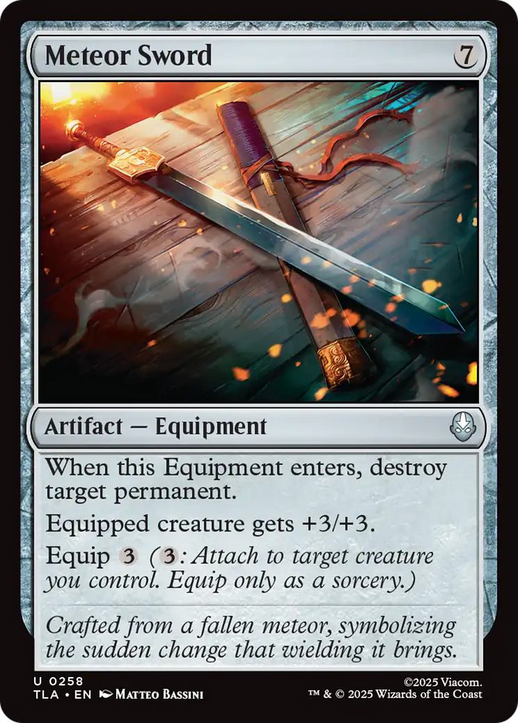 Meteor Sword [Avatar: The Last Airbender] MTG Single Magic: The Gathering | Red Claw Gaming
