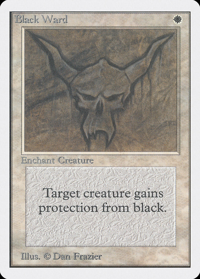 Black Ward [Unlimited Edition] MTG Single Magic: The Gathering | Red Claw Gaming