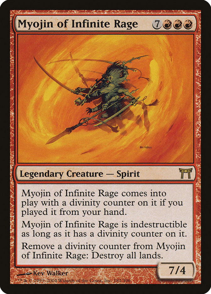 Myojin of Infinite Rage [Champions of Kamigawa] MTG Single Magic: The Gathering | Red Claw Gaming