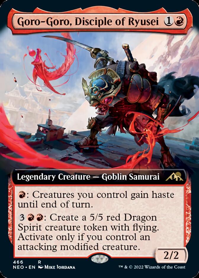 Goro-Goro, Disciple of Ryusei (Extended Art) [Kamigawa: Neon Dynasty] MTG Single Magic: The Gathering    | Red Claw Gaming