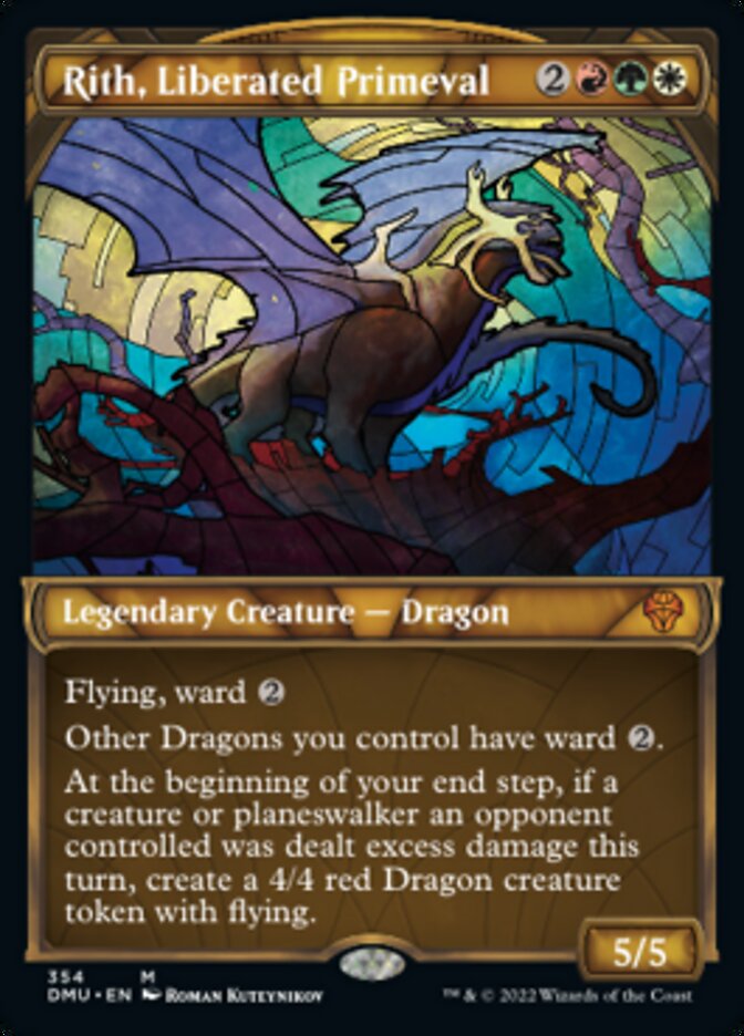Rith, Liberated Primeval (Showcase Textured) [Dominaria United] MTG Single Magic: The Gathering | Red Claw Gaming