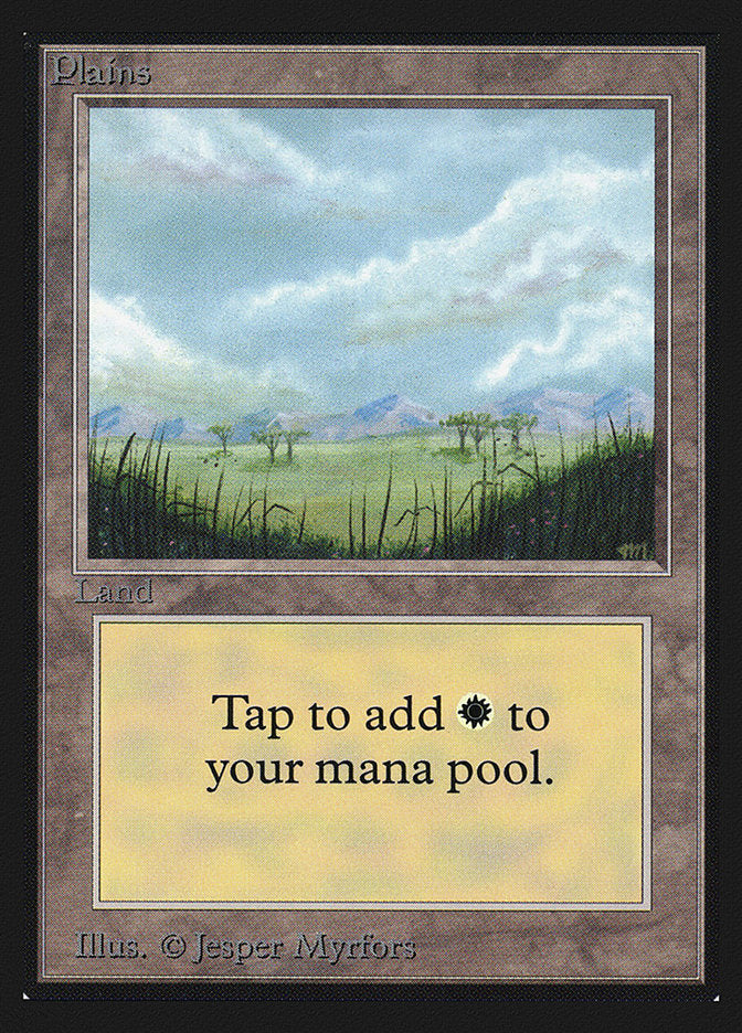 Plains (Trees on Plain / Signature on Right) [International Collectors' Edition] MTG Single Magic: The Gathering | Red Claw Gaming