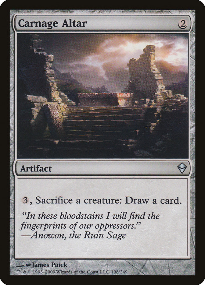 Carnage Altar [Zendikar] MTG Single Magic: The Gathering | Red Claw Gaming