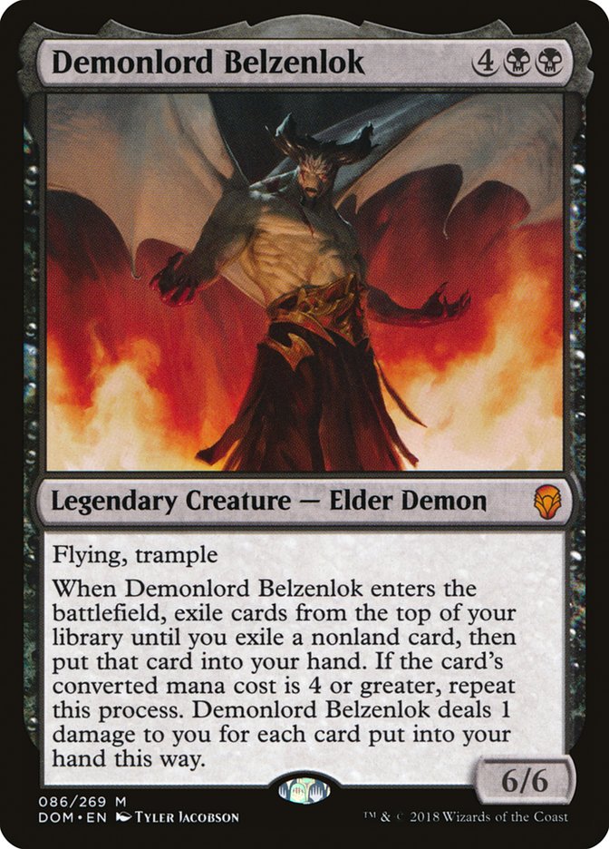 Demonlord Belzenlok [Dominaria] MTG Single Magic: The Gathering | Red Claw Gaming