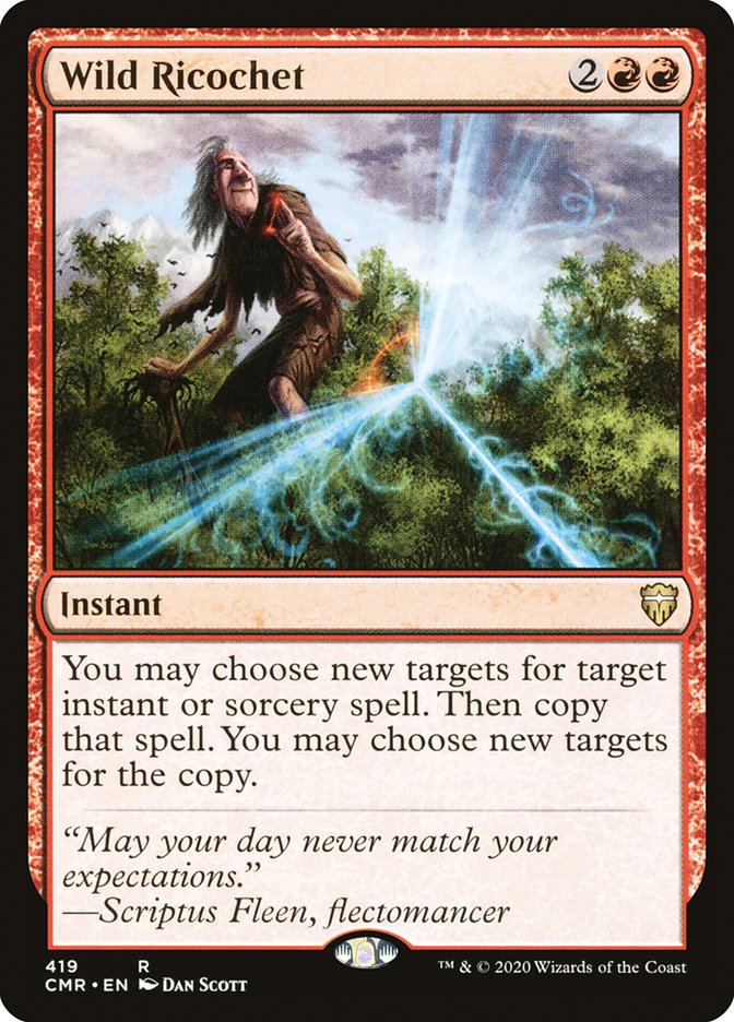 Wild Ricochet [Commander Legends] MTG Single Magic: The Gathering | Red Claw Gaming
