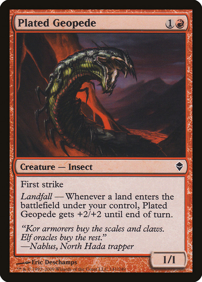 Plated Geopede [Zendikar] MTG Single Magic: The Gathering | Red Claw Gaming