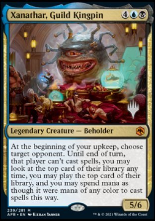 Xanathar, Guild Kingpin (Promo Pack) [Dungeons & Dragons: Adventures in the Forgotten Realms Promos] MTG Single Magic: The Gathering | Red Claw Gaming