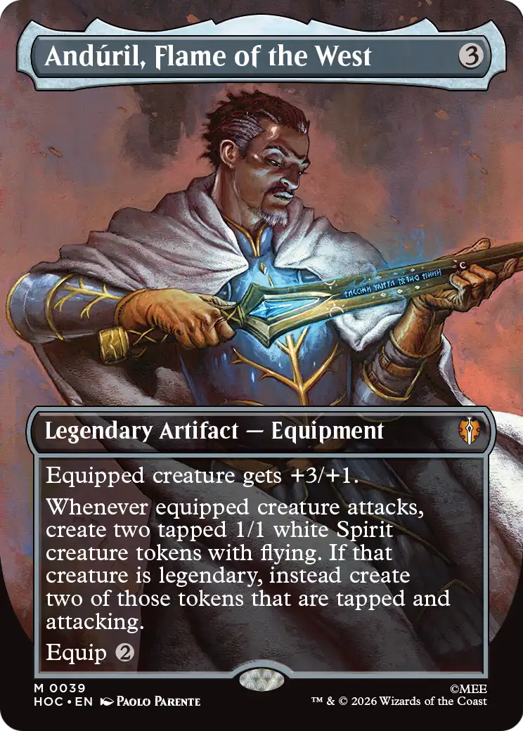 Anduril, Flame of the West (Borderless) [The Hobbit: Eternal-Legal] | Red Claw Gaming