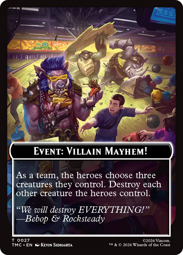 Event: Villain Mayhem! [Teenage Mutant Ninja Turtles Commander Tokens] MTG Single Magic: The Gathering | Red Claw Gaming