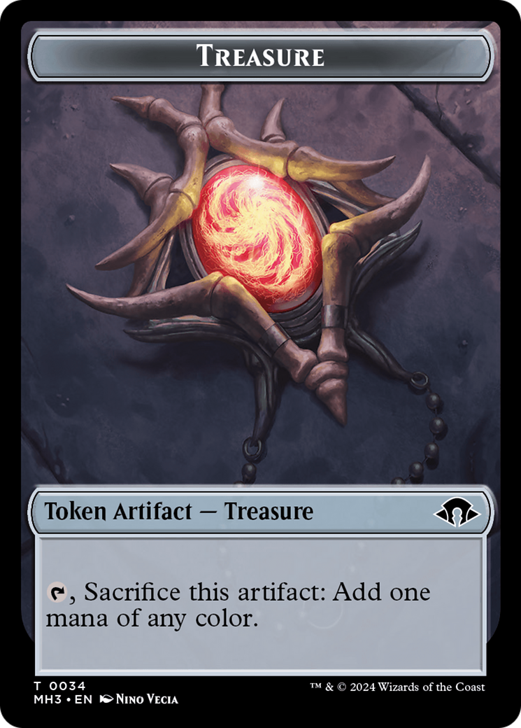 Dragon // Treasure Double-Sided Token [Modern Horizons 3 Commander Tokens] MTG Single Magic: The Gathering | Red Claw Gaming