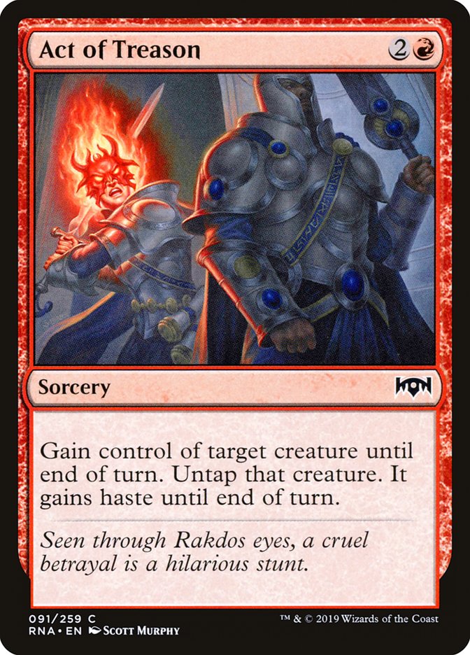 Act of Treason [Ravnica Allegiance] MTG Single Magic: The Gathering | Red Claw Gaming