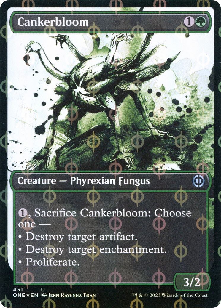 Cankerbloom (Showcase Ichor Step-and-Compleat Foil) [Phyrexia: All Will Be One] MTG Single Magic: The Gathering | Red Claw Gaming