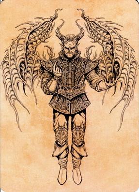 Raphael, Fiendish Savior Art Card (75) [Commander Legends: Battle for Baldur's Gate Art Series] MTG Single Magic: The Gathering | Red Claw Gaming