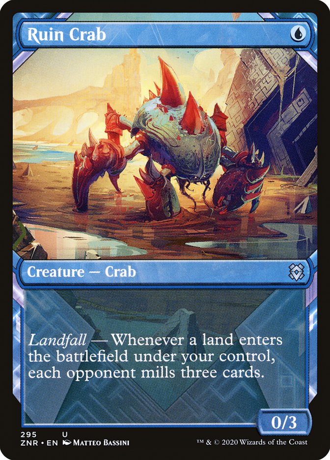 Ruin Crab (Showcase) [Zendikar Rising] MTG Single Magic: The Gathering | Red Claw Gaming