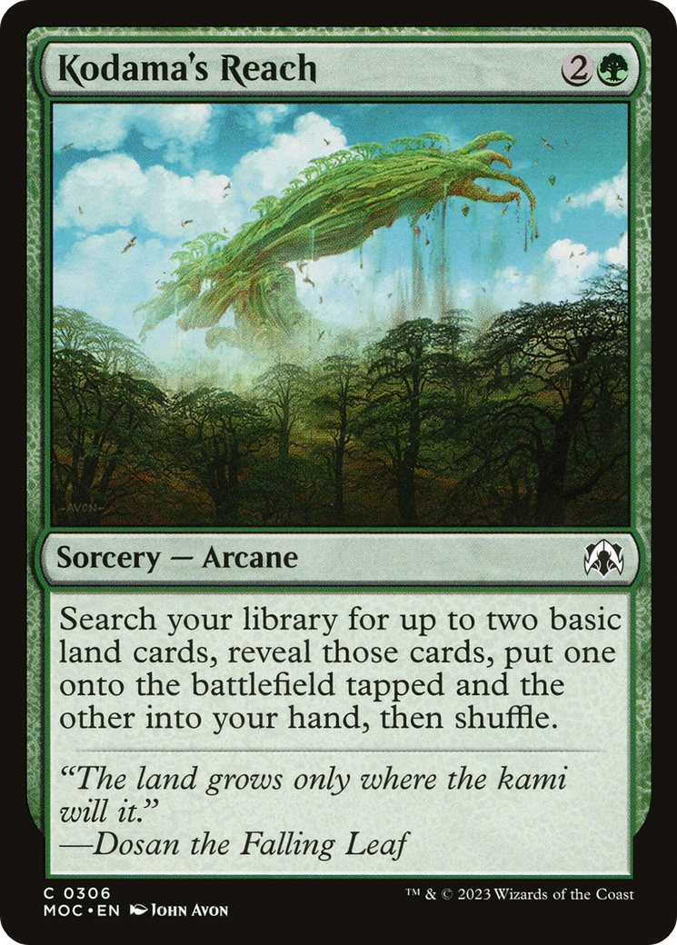 Kodama's Reach [March of the Machine Commander] MTG Single Magic: The Gathering | Red Claw Gaming