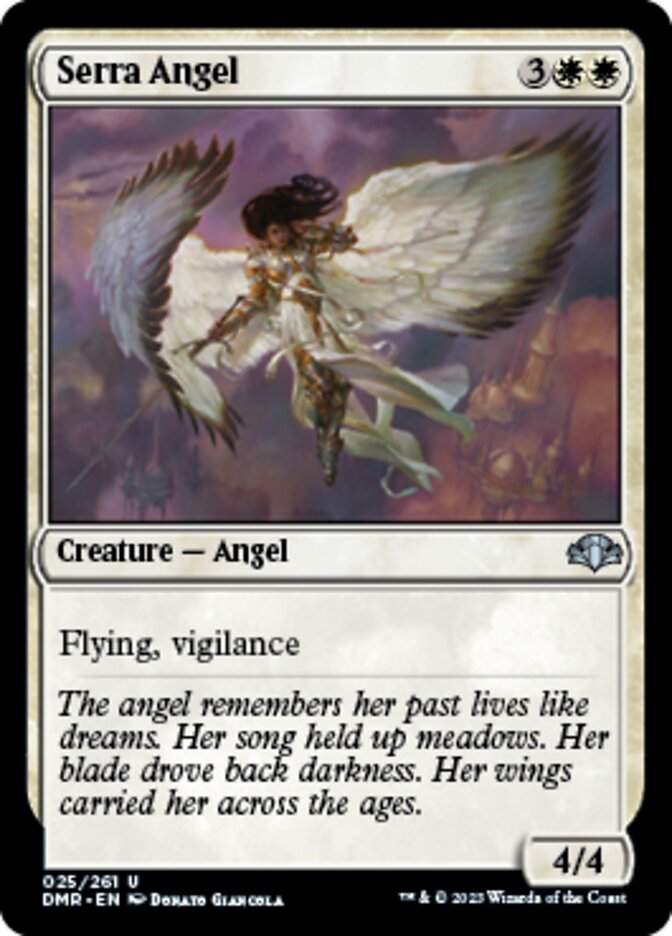 Serra Angel [Dominaria Remastered] MTG Single Magic: The Gathering | Red Claw Gaming