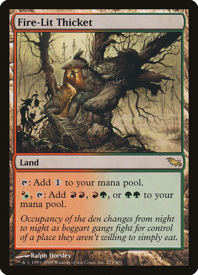 Fire-Lit Thicket [Shadowmoor] MTG Single Magic: The Gathering | Red Claw Gaming