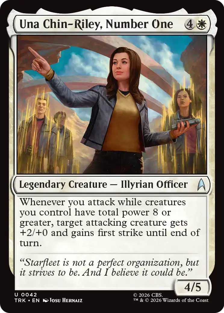 Una Chin-Riley, Number One [Star Trek] MTG Single Magic: The Gathering | Red Claw Gaming