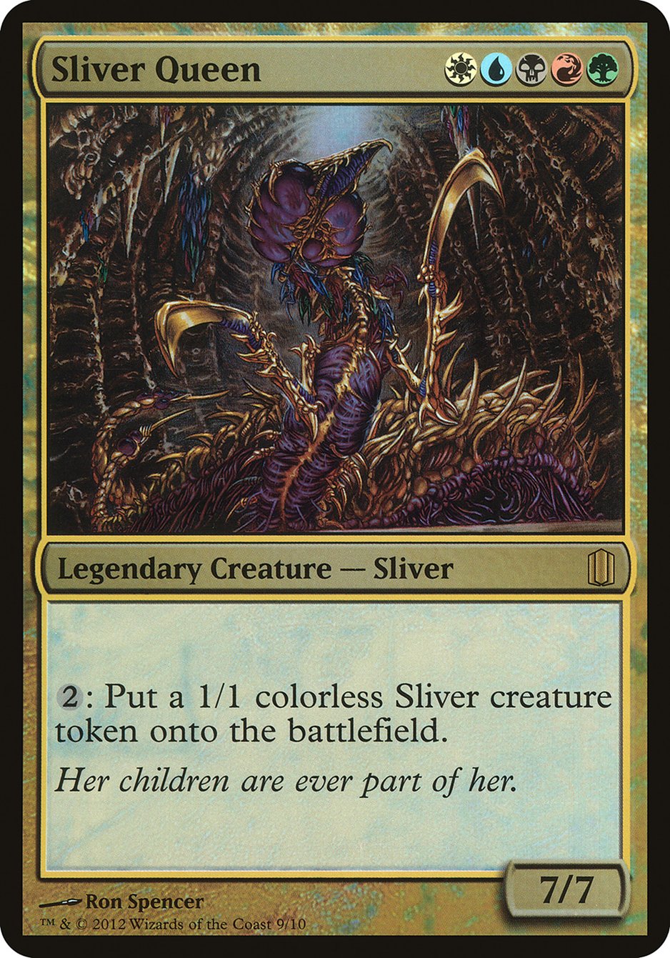 Sliver Queen (Oversized) [Commander's Arsenal Oversized] MTG Single Magic: The Gathering | Red Claw Gaming