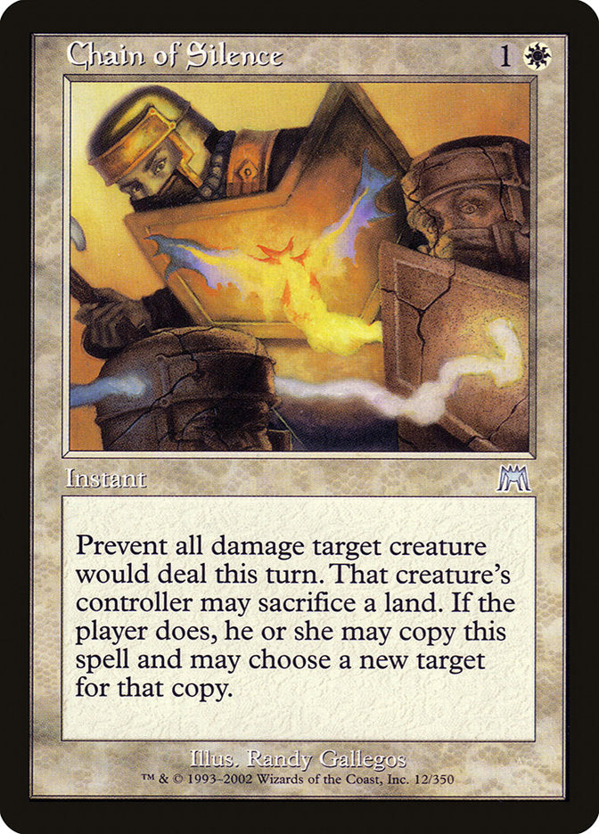 Chain of Silence [Onslaught] MTG Single Magic: The Gathering | Red Claw Gaming