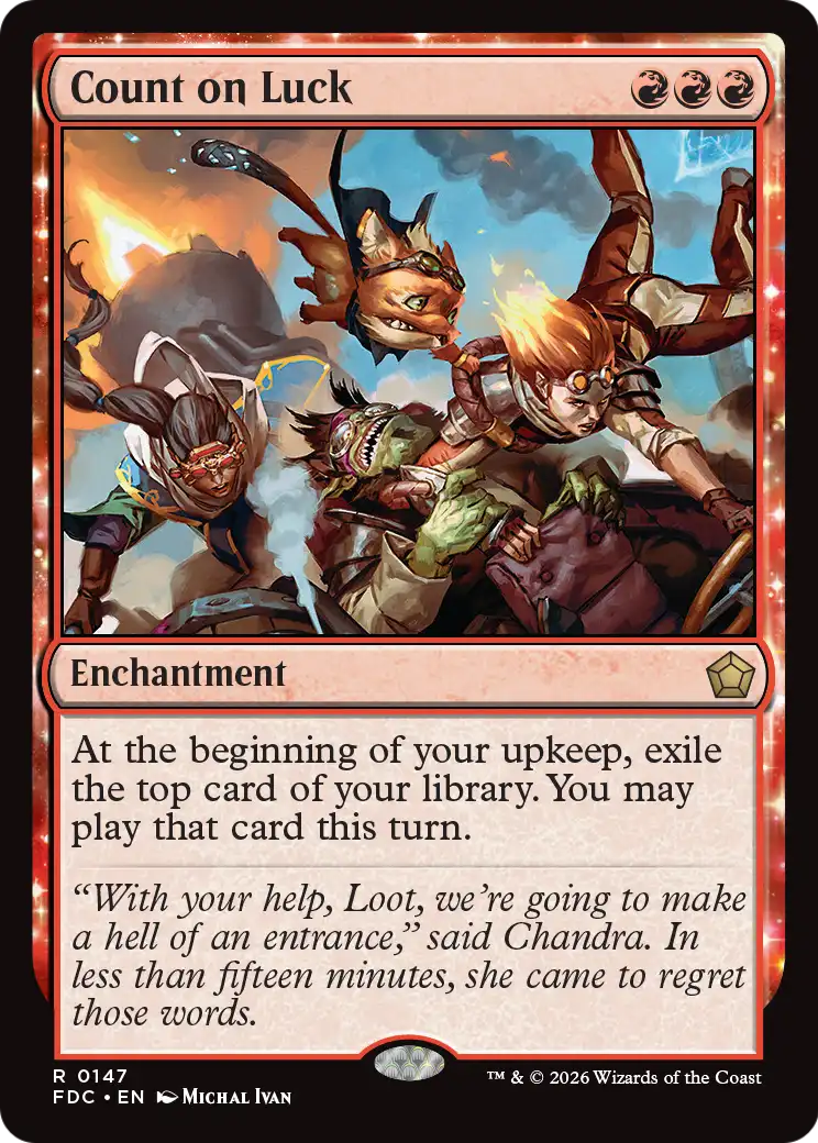 Count on Luck [Foundations Commander] | Red Claw Gaming