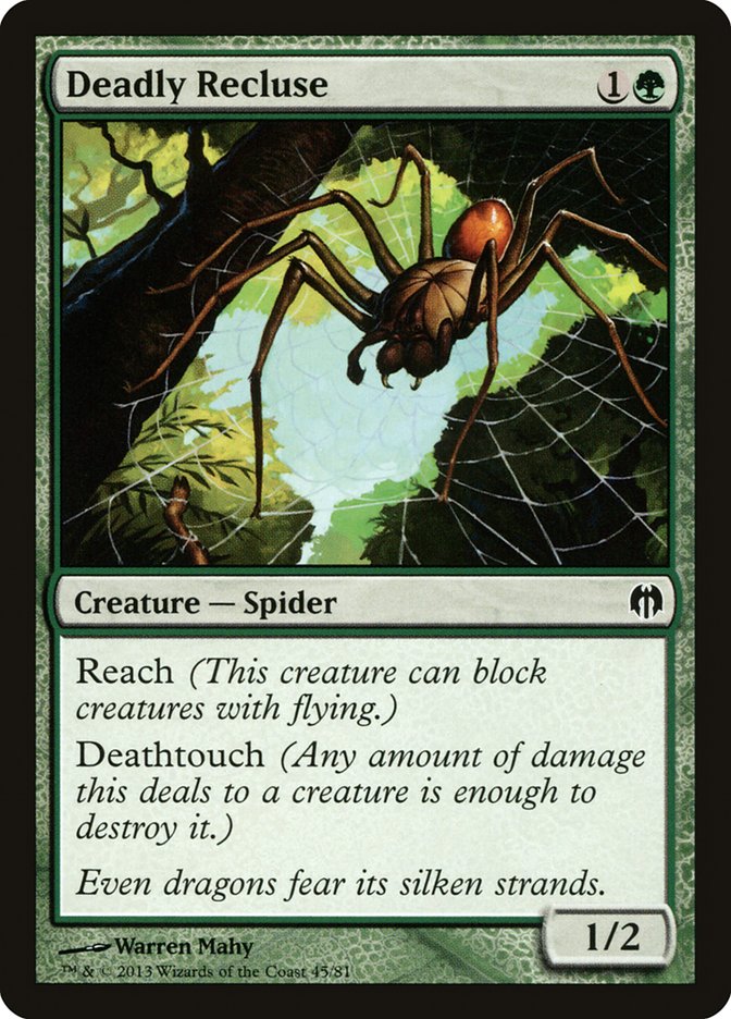 Deadly Recluse [Duel Decks: Heroes vs. Monsters] MTG Single Magic: The Gathering    | Red Claw Gaming