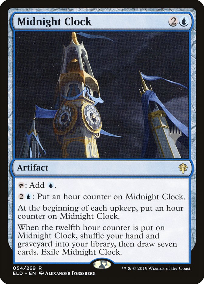 Midnight Clock (Promo Pack) [Throne of Eldraine Promos] MTG Single Magic: The Gathering | Red Claw Gaming
