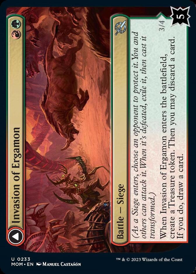 Invasion of Ergamon // Truga Cliffcharger [March of the Machine] MTG Single Magic: The Gathering    | Red Claw Gaming