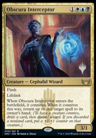 Obscura Interceptor (Promo Pack) [Streets of New Capenna Promos] MTG Single Magic: The Gathering | Red Claw Gaming