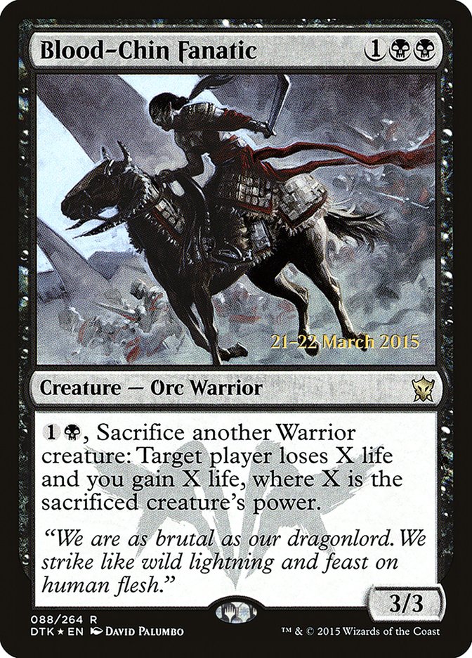 Blood-Chin Fanatic [Dragons of Tarkir Prerelease Promos] MTG Single Magic: The Gathering | Red Claw Gaming