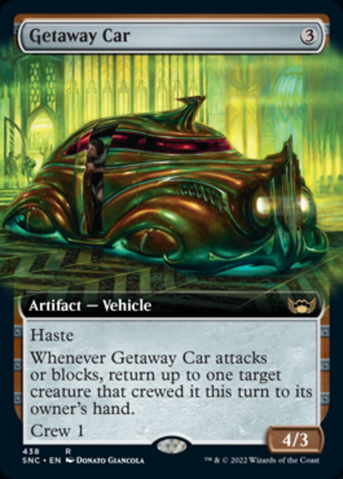Getaway Car (Extended Art) [Streets of New Capenna] MTG Single Magic: The Gathering | Red Claw Gaming