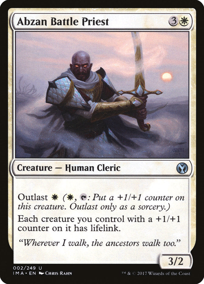 Abzan Battle Priest [Iconic Masters] MTG Single Magic: The Gathering | Red Claw Gaming