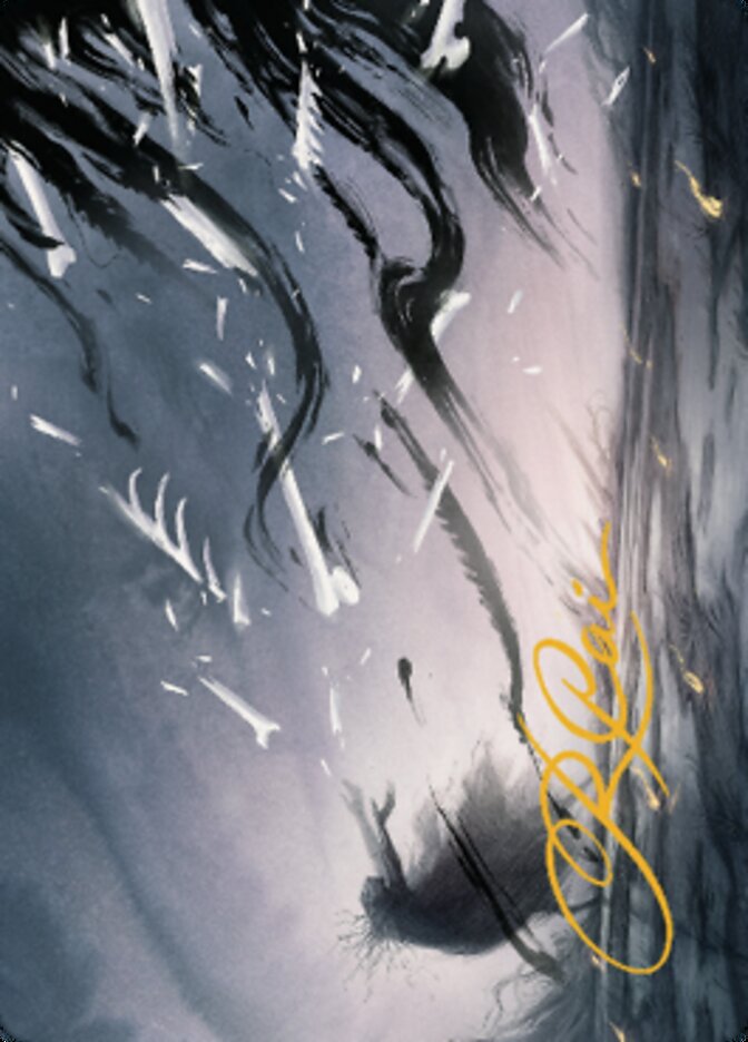 Shadow Prophecy Art Card (Gold-Stamped Signature) [Dominaria United Art Series] MTG Single Magic: The Gathering | Red Claw Gaming