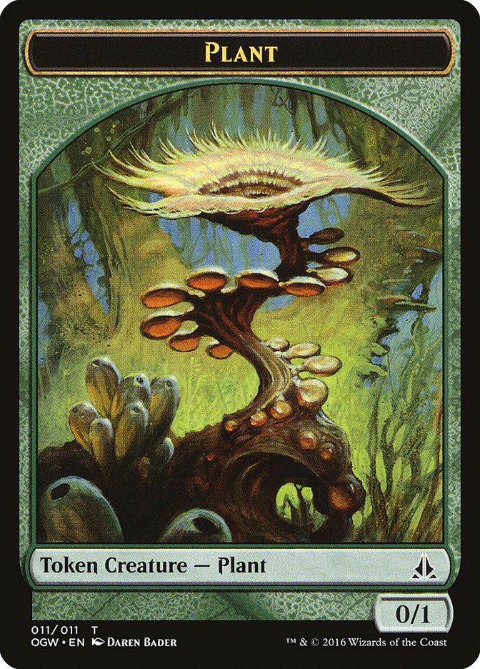Plant Token [Oath of the Gatewatch Tokens] MTG Single Magic: The Gathering | Red Claw Gaming