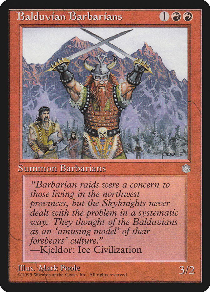 Balduvian Barbarians [Ice Age] MTG Single Magic: The Gathering | Red Claw Gaming