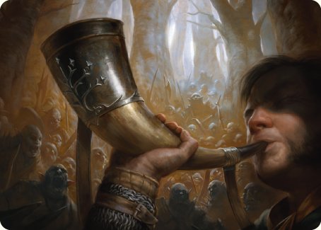 Horn of Gondor Art Card [The Lord of the Rings: Tales of Middle-earth Art Series] MTG Single Magic: The Gathering | Red Claw Gaming