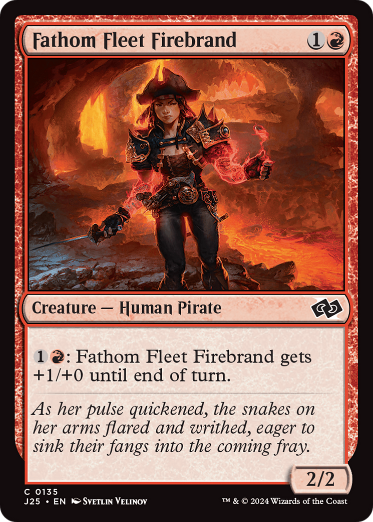 Fathom Fleet Firebrand [Foundations Jumpstart] MTG Single Magic: The Gathering | Red Claw Gaming