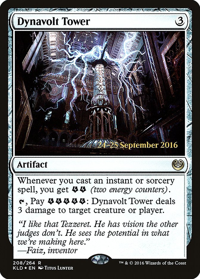 Dynavolt Tower [Kaladesh Prerelease Promos] MTG Single Magic: The Gathering | Red Claw Gaming