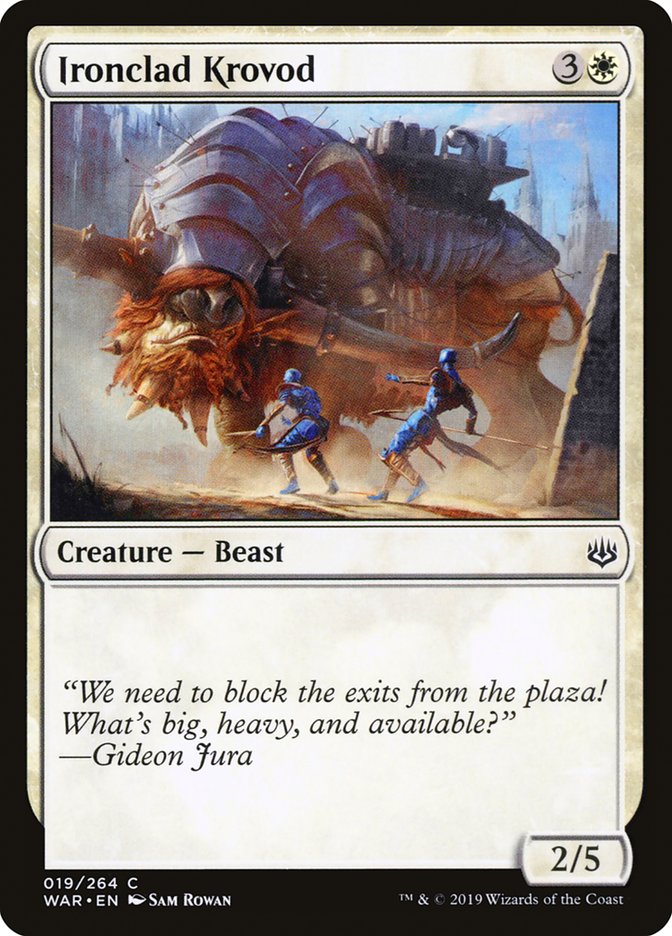 Ironclad Krovod [War of the Spark] MTG Single Magic: The Gathering | Red Claw Gaming