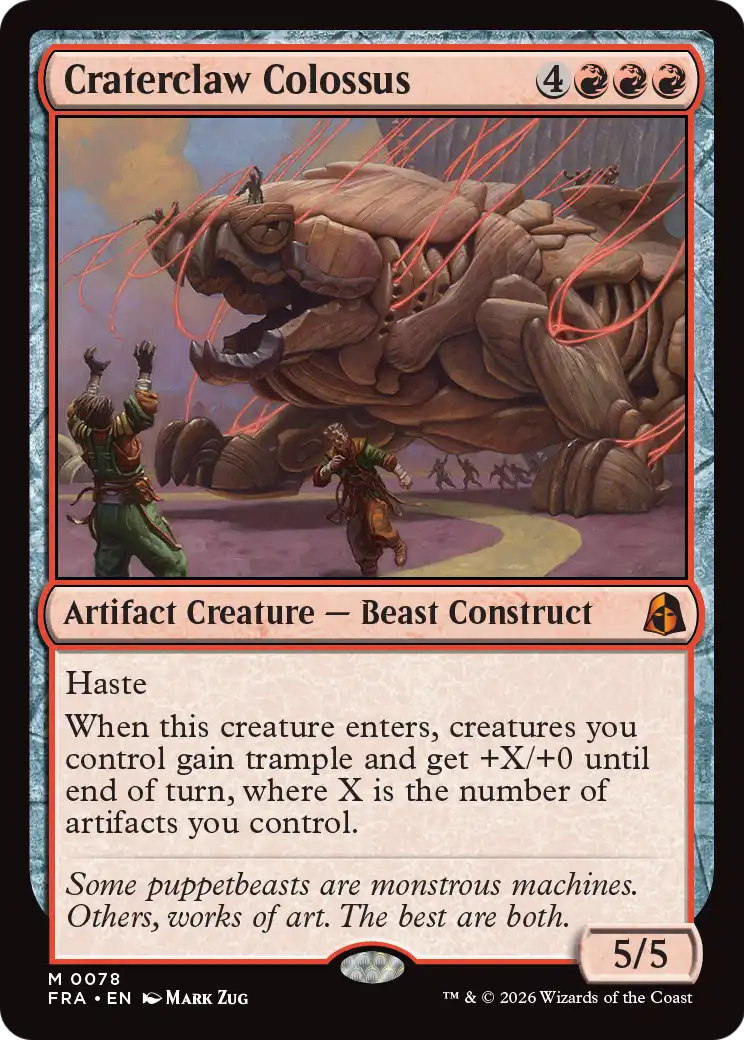 Craterclaw Colossus [Reality Fracture] | Red Claw Gaming