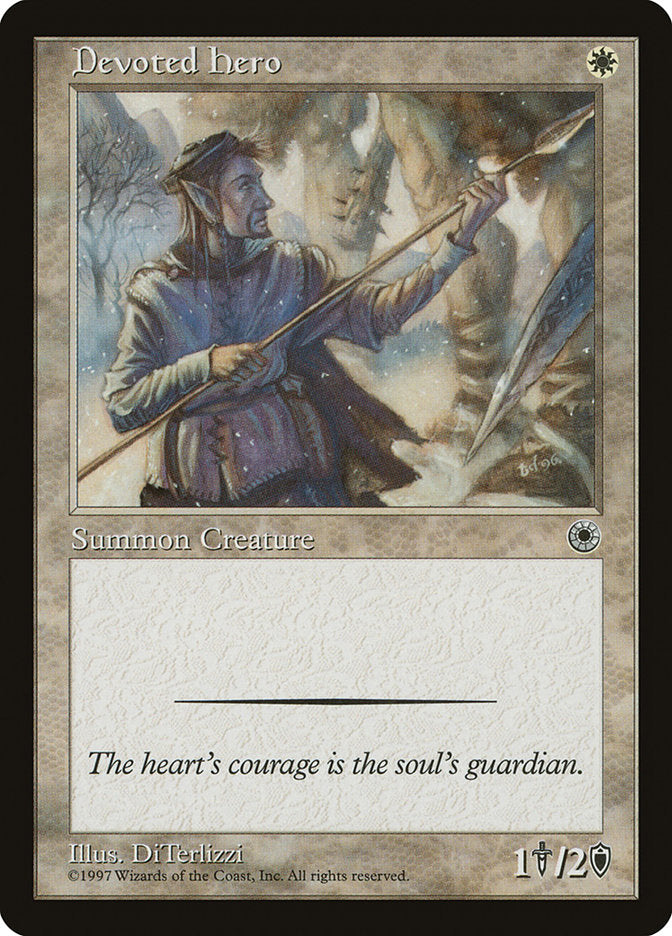 Devoted Hero [Portal] MTG Single Magic: The Gathering | Red Claw Gaming
