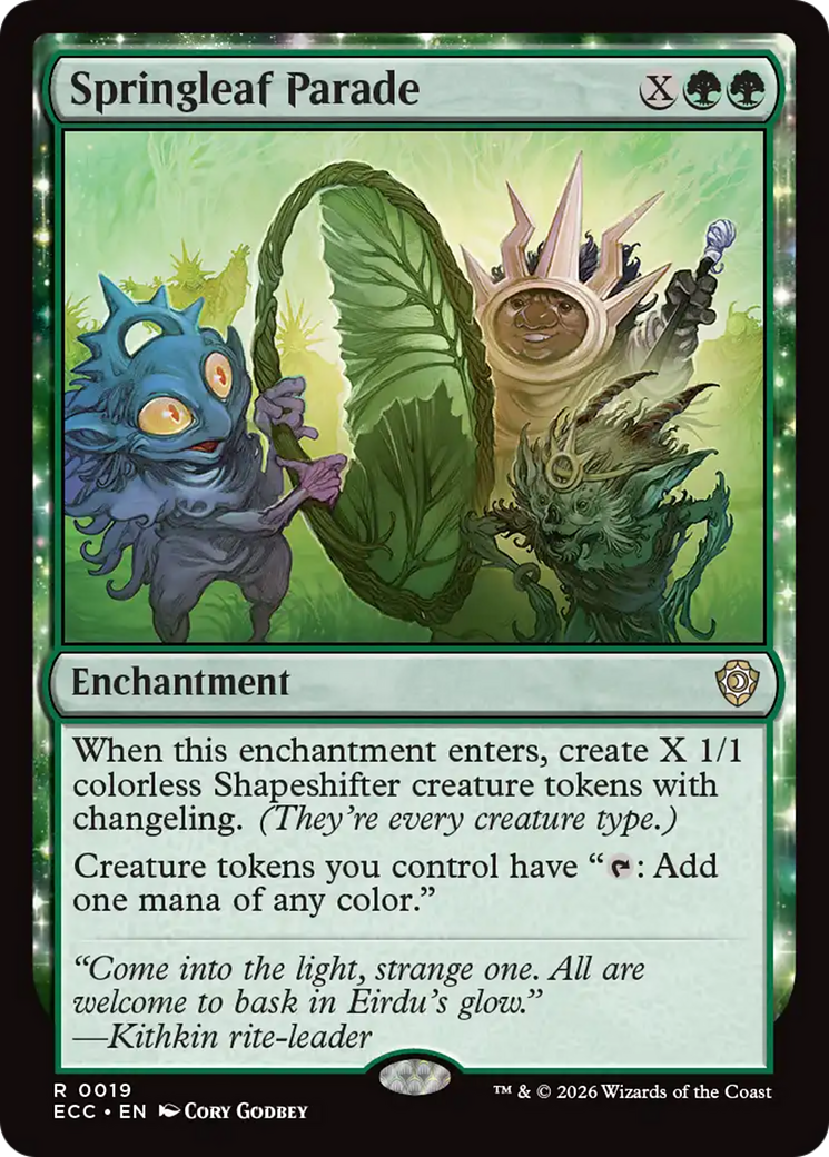 Springleaf Parade [Lorwyn Eclipsed Commander] MTG Single Magic: The Gathering | Red Claw Gaming