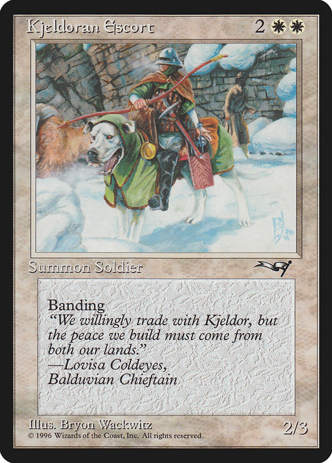 Kjeldoran Escort (Wall Background) [Alliances] MTG Single Magic: The Gathering | Red Claw Gaming