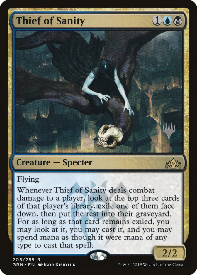 Thief of Sanity (Promo Pack) [Guilds of Ravnica Promos] MTG Single Magic: The Gathering | Red Claw Gaming