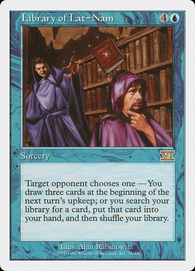 Library of Lat-Nam [Classic Sixth Edition] MTG Single Magic: The Gathering | Red Claw Gaming