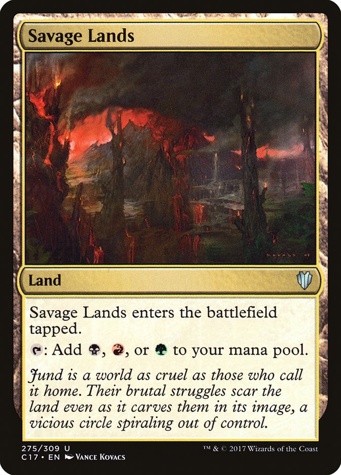 Savage Lands [Commander 2017] MTG Single Magic: The Gathering | Red Claw Gaming