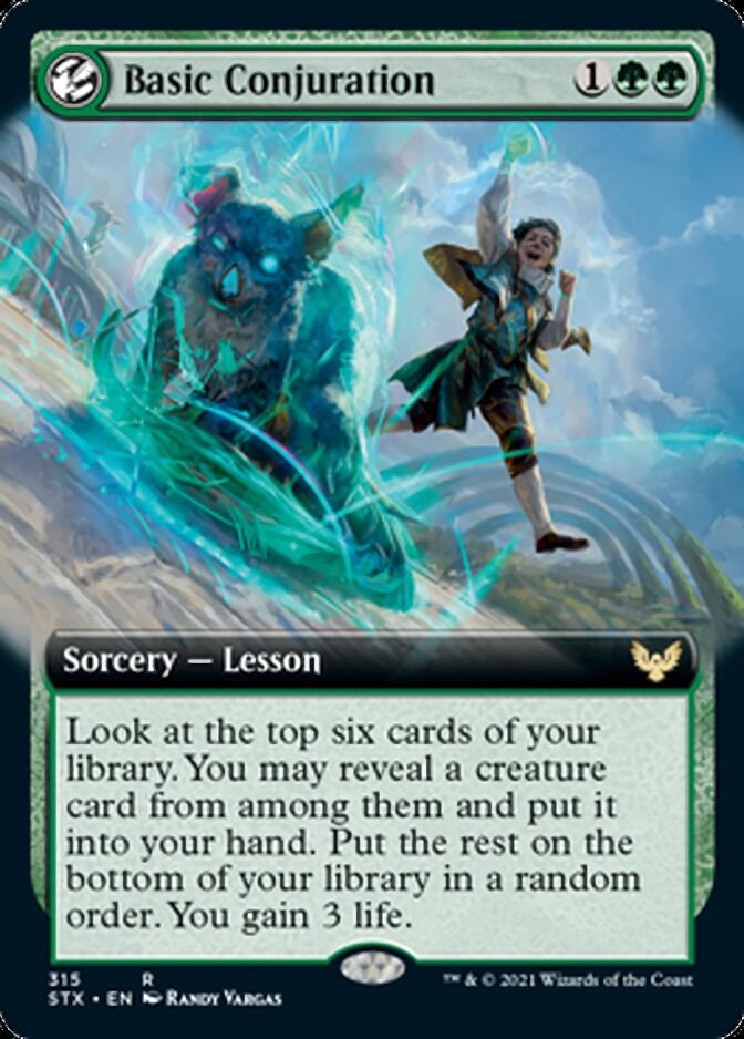 Basic Conjuration (Extended Art) [Strixhaven: School of Mages] MTG Single Magic: The Gathering | Red Claw Gaming