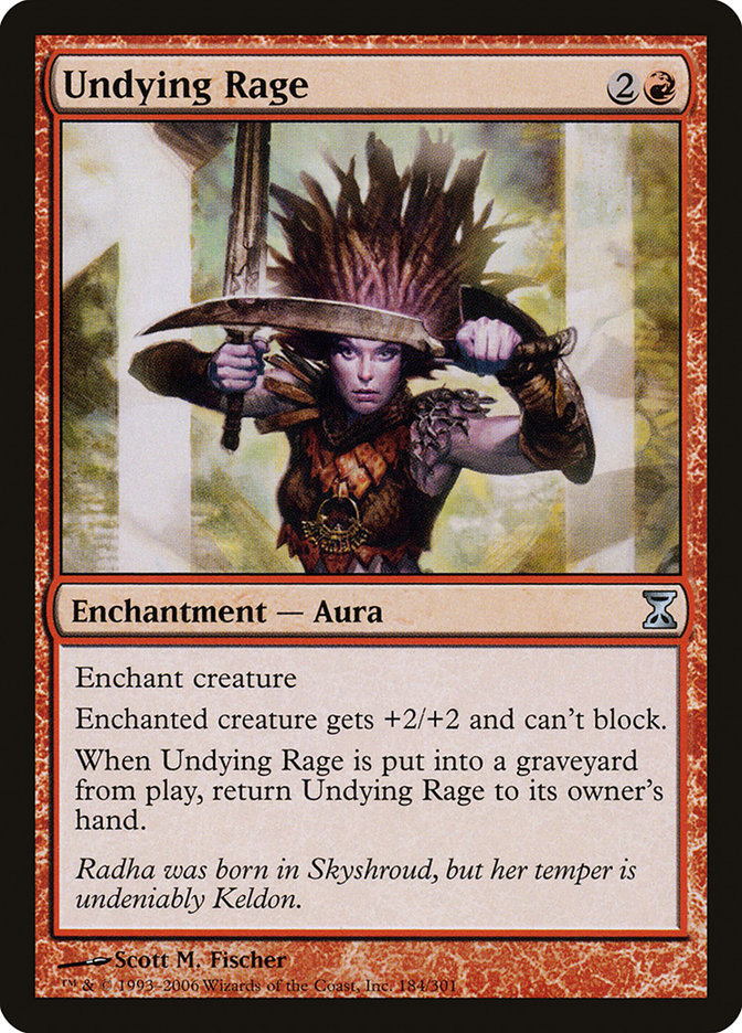 Undying Rage [Time Spiral] MTG Single Magic: The Gathering | Red Claw Gaming