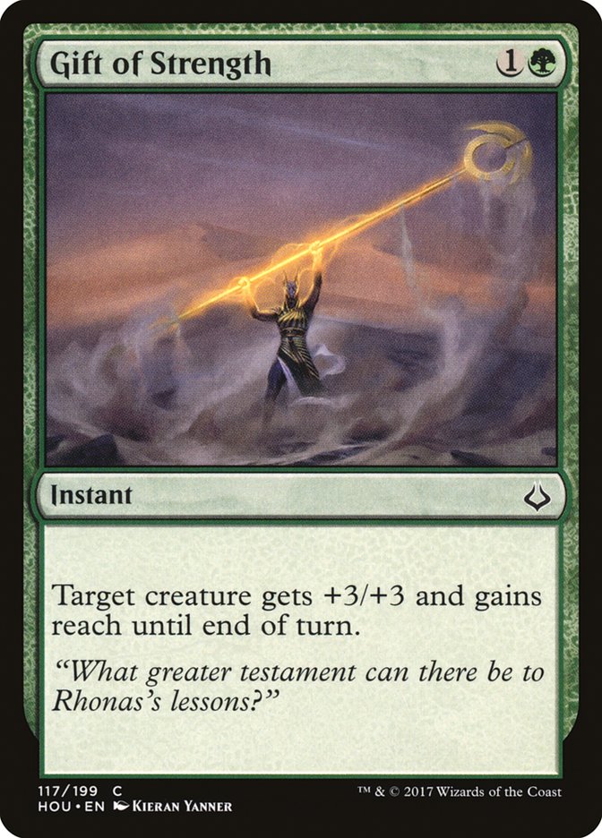Gift of Strength [Hour of Devastation] MTG Single Magic: The Gathering | Red Claw Gaming