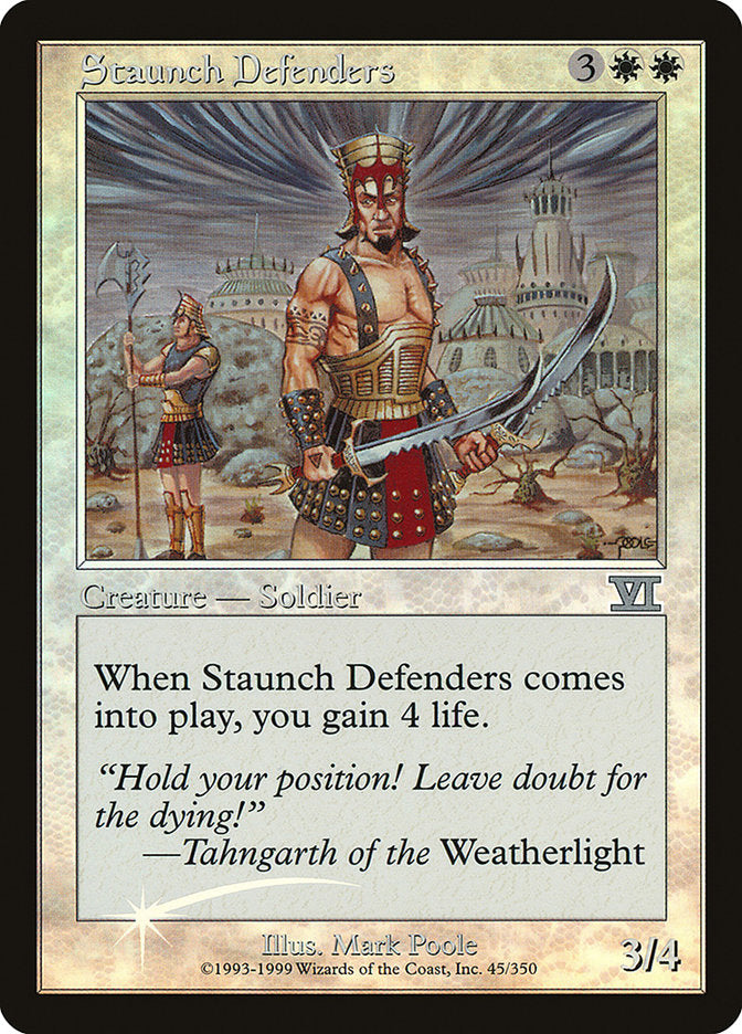 Staunch Defenders [Friday Night Magic 2000] MTG Single Magic: The Gathering | Red Claw Gaming